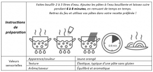 Pâtes bio à base de céréales et de potiron