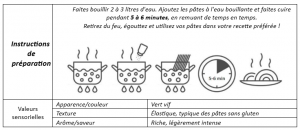 Macaronis aux pois bio