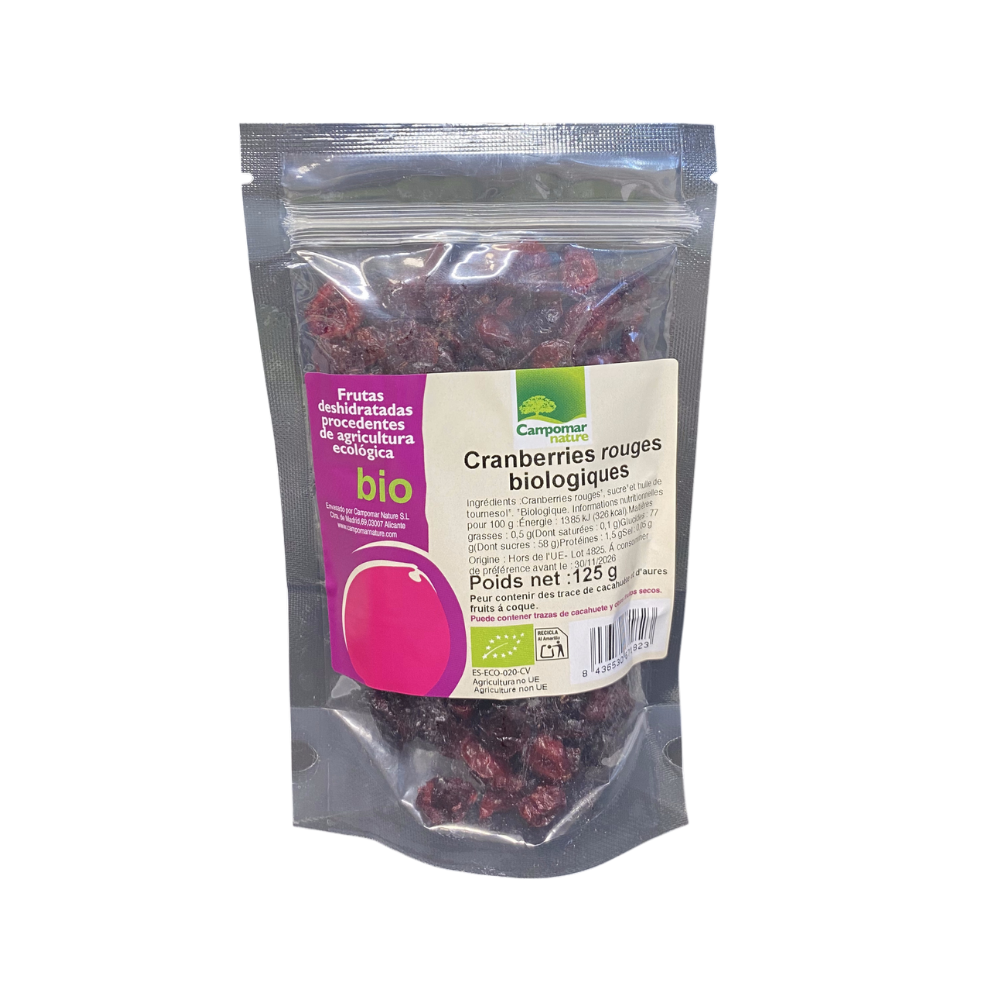 cranberries rouges bio