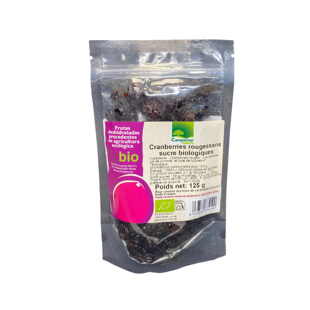 cranberries sucré bio