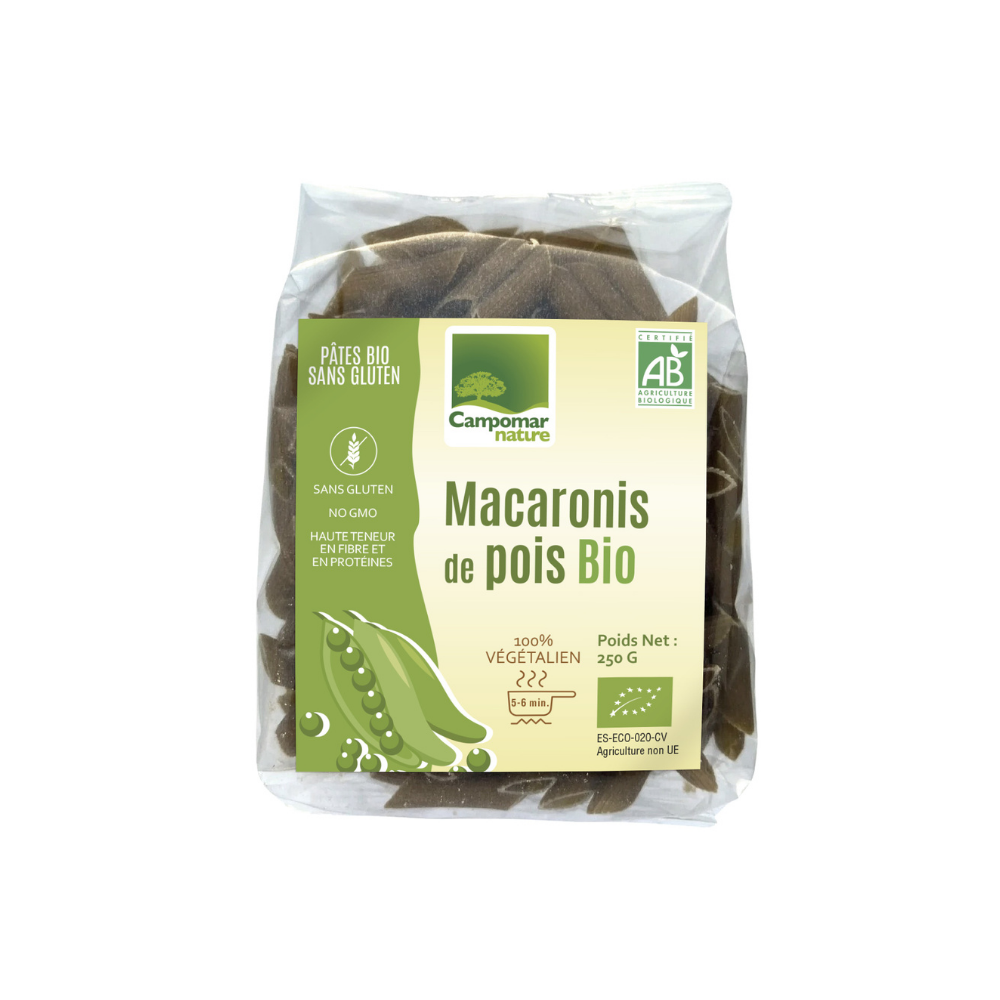 macaronis de pois bio