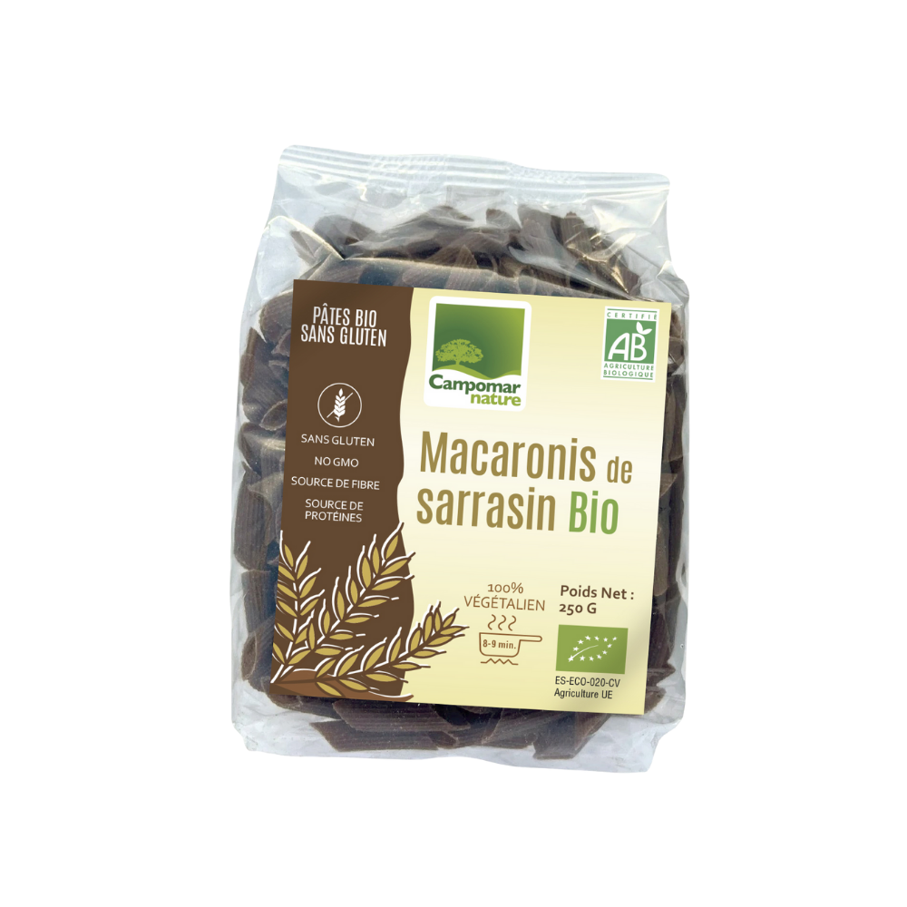 macaronis de sarrasin bio