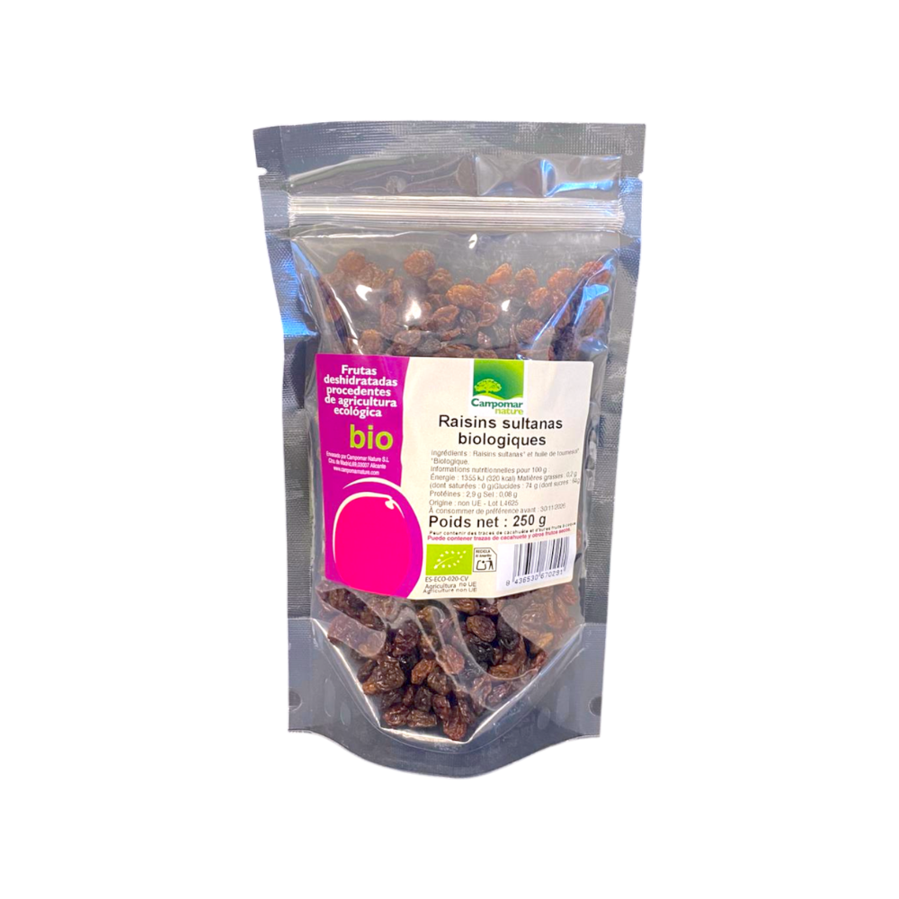 raisins sultanes bio